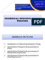 IV. PPP on Specifications Writing