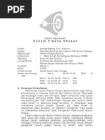 Download Outline Mata Kuliah Hukum Pidana Khusus by rifqi aditya SN47946889 doc pdf