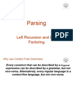 Left Recursion and Left Factoring