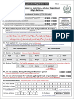 Application Form For Minerals Commerce Industries Labor Department G B PDF