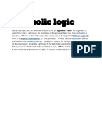 Symbolic Logic: Follows Logically Logical Consequence