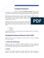 Strategi Pemasaran PT Ssa