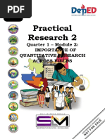 Practical Research 2: Quarter 1 - Module 2: Importance of Quantitative Research Across Fields