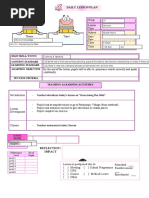 Daily Lesson Plan: Main Skill/ Focus Content Standard Learning Standard Learning Objective