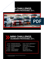 Calendario Provisional MINI Challenge