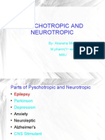 Pyschotropic and Neurotropic: By-Akansha Mishra M.pharm (1 Sem) MSU