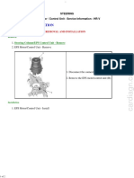Removal & Installation: Steering EPS Motor / Control Unit - Service Information - HR-V