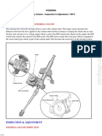 HR-V Steering Column Inspection Procedure