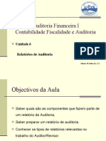Lic___ o 06 Relatório do Auditor sobre demonstrações financeira.ppt