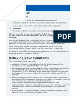 Hepatitis A - Treatment - NHS