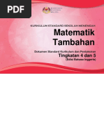 DSKP KSSM Additional Mathematics Form 4 and 5 - Versi English PDF