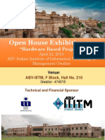 Open House Exhibition On: "Hardware Based Projects"