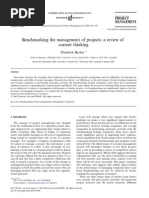 E. Barber (2005) - Benchmarking the management of projects - a review of current thinking