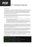 Linux Command On Archive & Compression