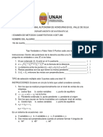 I Examen de Metodos Cuantitativos Ii Det-280 Iii Periodo 2020 PDF