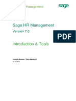 Sage HRM - Introduction Tools
