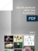 Ciri-Ciri Makhluk Hidup Dan Klasifikasi