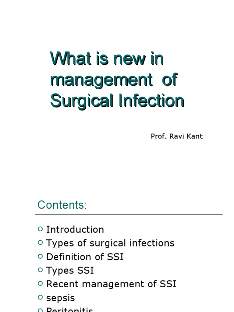 Surgical Infection Management Updates | PDF | Sepsis | Tumor Necrosis ...