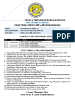 Contoh Kartu Peserta Ujian Sekolah