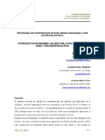 Programas de Intervención en Inteligencia Emocional para Educación Infantil