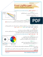 الضوء والألوان - تبدد الضوء