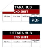 Uttara 2nd Shift