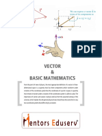 Engg GZ Physics 1 VectorandBasicsMaths (Package) - 1588243407401 PDF