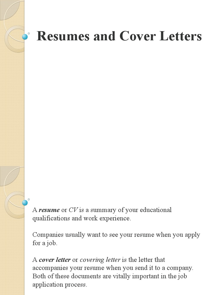 HOW TO WRITE CV AND COVER LETTER PDF intelligence overview