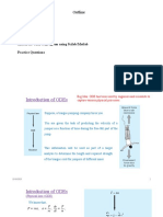 Outline: Motivation Behind ODE: Methods To Solve ODE Syntax For ODE To Program Using Scilab/Matlab Practice Questions