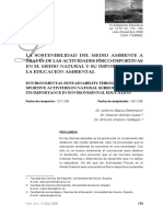 La Sostenibilidad Del Medio Ambiente A T PDF