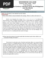 Text: Questions:: Instructions: Read The Given Texts. Answer The Questions For Each Text Afterwards