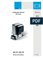 BX-74 / BX-78: Sliding Gate Operator BX Series