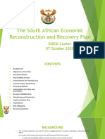 The South African Economic Reconstruction and Recovery Plan EISEID Cluster October 7, 2020