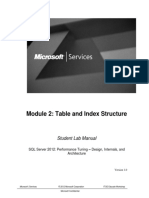 Module 2: Table and Index Structure: Student Lab Manual