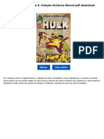 O Incrível Hulk Volume 4 Coleção Histórica Marvel DBMFK PDF