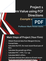 Project 1 - FCF Intel Example - Directions