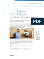 Gotowebinar With Hdfaces: High-Definition Video Conferencing