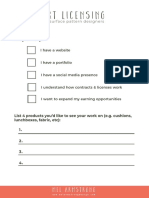 Licensing Checklist Worksheet PDF