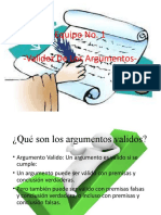 Argumentos Validos