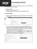 User Manual For WebVPN