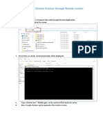 For Accessing Chrome Browser-Visual Studio Through Remote Session