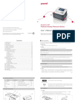 Positive Airway Pressure Device: User's Manual