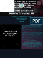 Contrato de Edición - Derecho Mercantil III