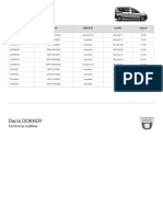 Dacia DOKKER Pricelist LT