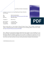 Acquisition and Analysis of Hyperspectral Data for Surface Contamination Level of Insulating Materials