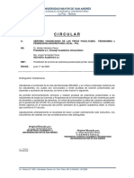 9 CIRCULAR CAU Prohibición Exámenes Presenciales Semestre 1-20 - Nota Rec 265 - 20 PDF