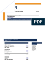 Weighted Average Cost of Capital (WACC) Calculator: Strictly Confidential