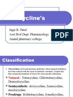 Tetracycline's: Jagir R. Patel Asst Prof Dept. Pharmacology Anand Pharmacy College