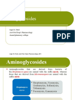 Aminoglycosides: Jagir R. Patel Asst Prof Dept. Pharmacology Anand Pharmacy College