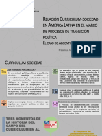 Relación Curriculum-Sociedad en América Latina en El Marco de Procesos de Transición Política